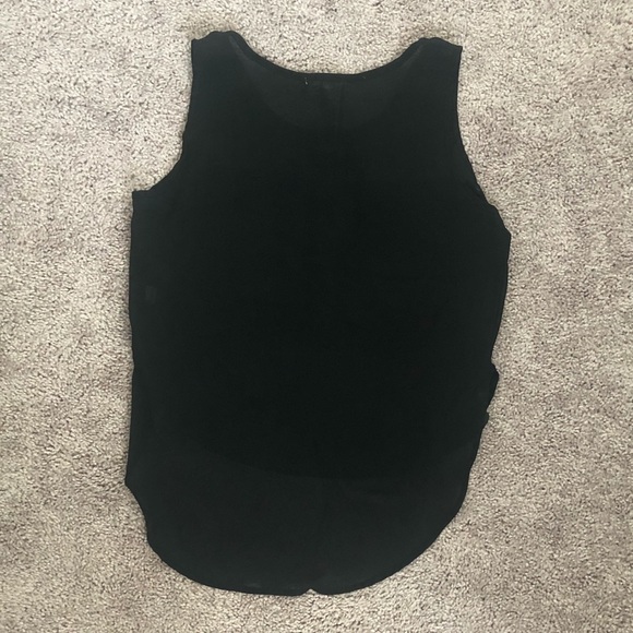 Black Sheer Tank Top - Picture 2 of 4